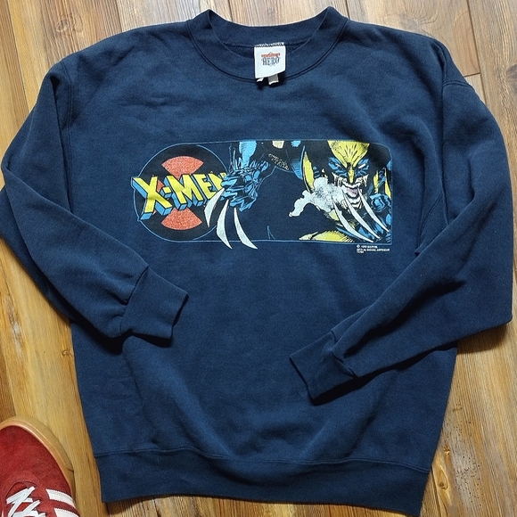 Marvel Sweaters Vintage Wolverine Xmen Crew Sweatshirt Marvel 993